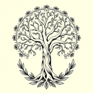 Greek Tree Tattoo