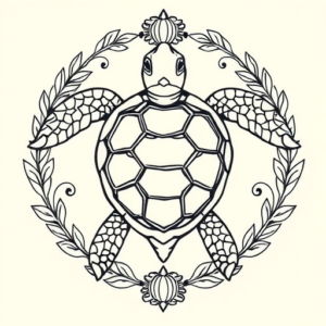 Greek Turtle Tattoo