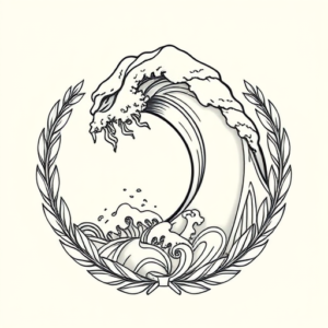 Greek Wave Tattoo