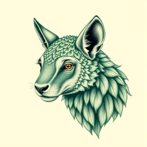 Green Ink Animal Tattoo