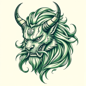 Green Ink Fenrir Tattoo