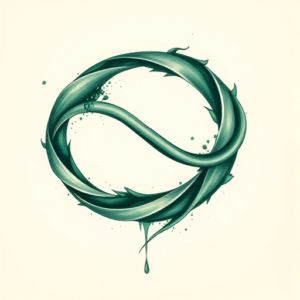 Green Ink Infinity Tattoo