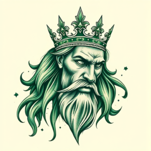 Green Ink King Tattoo