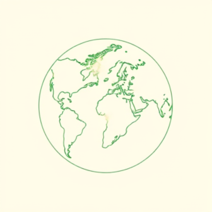 Green Ink Outline Atlas Tattoo