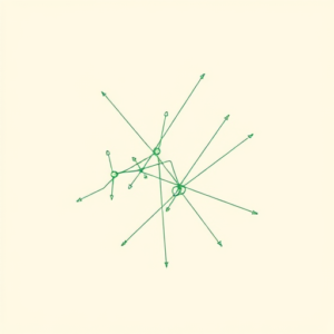 Green Ink Outline Coordinates Tattoo