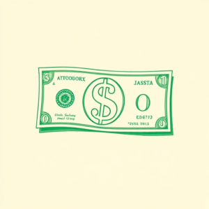 Green Ink Outline Money Tattoo