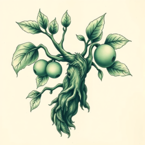 Green Ink Sisyphus Tattoo