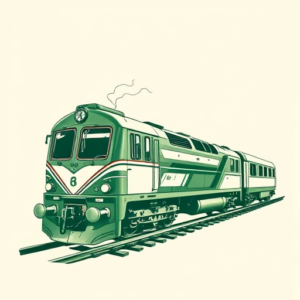 Green Ink Train Tattoo