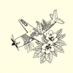 Hawaiian Airplane Tattoo