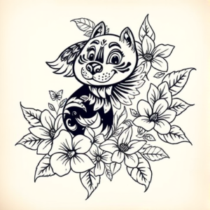 Hawaiian Animal Tattoo