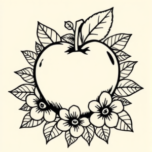 Hawaiian Apple Tattoo