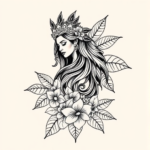 Hawaiian Athena Tattoo