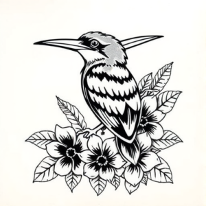 Hawaiian Bluebird Tattoo