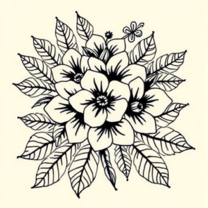 Hawaiian Bluebonnet Tattoo