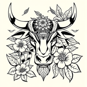 Hawaiian Bull Tattoo