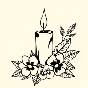 Hawaiian Candle Tattoo