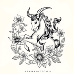 Hawaiian Capricorn Tattoo