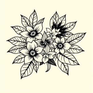 Hawaiian Cartoon Tattoo