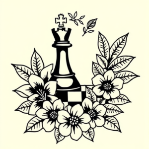Hawaiian Chess Tattoo