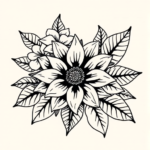 Hawaiian Chrysanthemum Tattoo