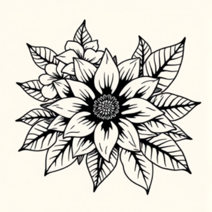 Hawaiian Chrysanthemum Tattoo