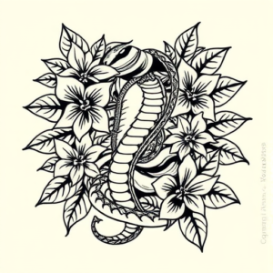 Hawaiian Cobra Tattoo