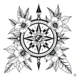 Hawaiian Compass Tattoo