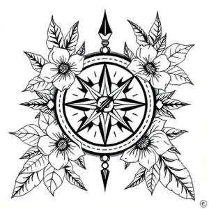 Hawaiian Compass Tattoo