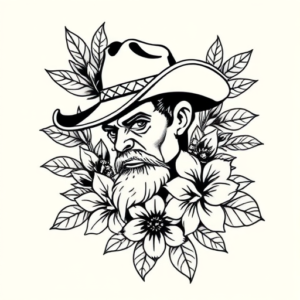 Hawaiian Cowboy Tattoo