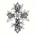 Hawaiian Cross Tattoo