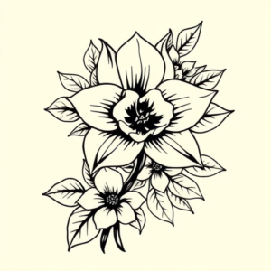 Hawaiian Daffodil Tattoo