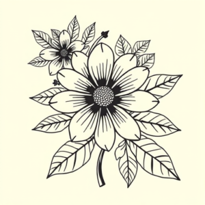 Hawaiian Daisy Tattoo