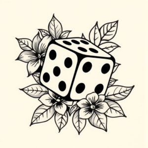 Hawaiian Dice Tattoo
