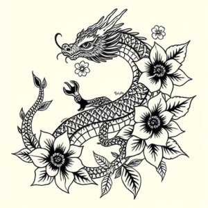 Hawaiian Dragon Tattoo