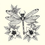 Hawaiian Dragonfly Tattoo