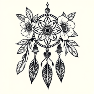 Hawaiian Dreamcatcher Tattoo