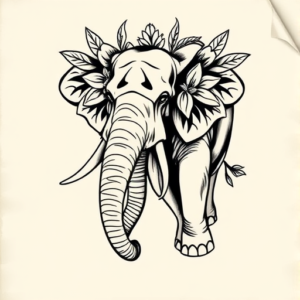 Hawaiian Elephant Tattoo