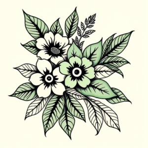 Hawaiian Emerald Tattoo