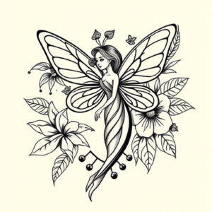 Hawaiian Fairy Tattoo