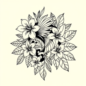 Hawaiian Fenrir Tattoo