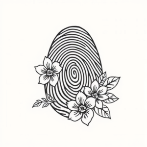 Hawaiian Fingerprint Tattoo