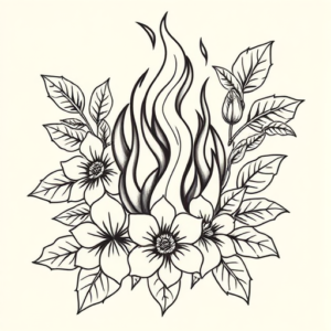 Hawaiian Fire Tattoo