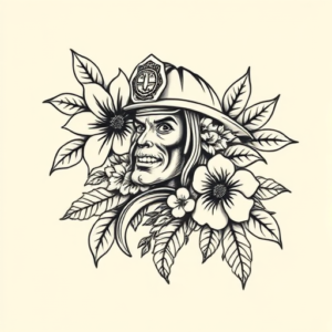 Hawaiian Firefighter Tattoo