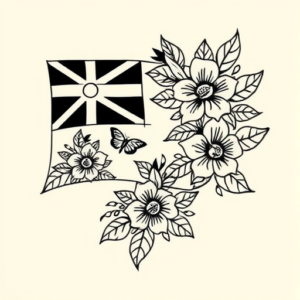 Hawaiian Flag Tattoo