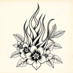 Hawaiian Flame Tattoo