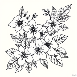 Hawaiian Floral Tattoo