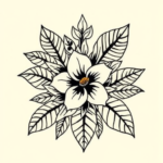 Hawaiian Flower Tattoo