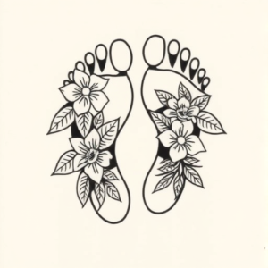 Hawaiian Footprint Tattoo