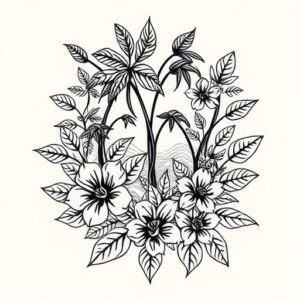 Hawaiian Forest Tattoo