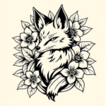 Hawaiian Fox Tattoo